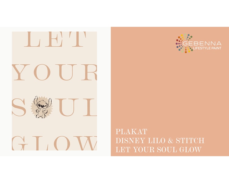 Plakat Disney Lilo og Stitch Let your soul glow